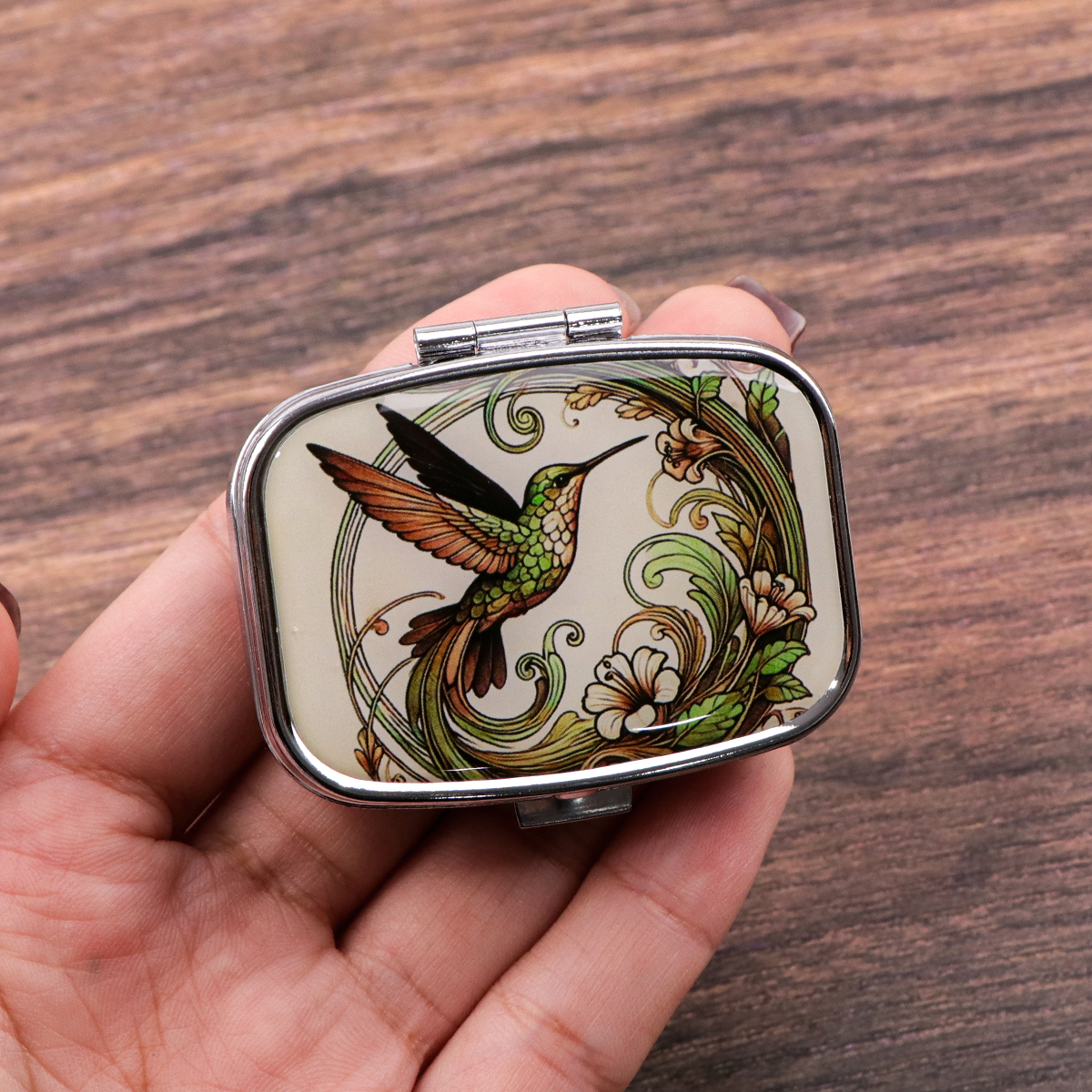 Tablet Accessories Case - Cute Bird Cartoon Travel Pill Organizer