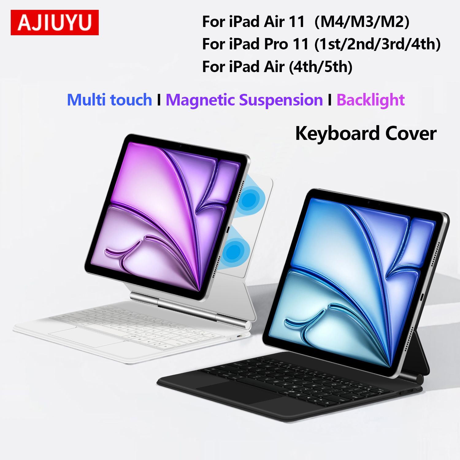 Ipad Cover Folio - Magic Backlight Keyboard Folio For iPad