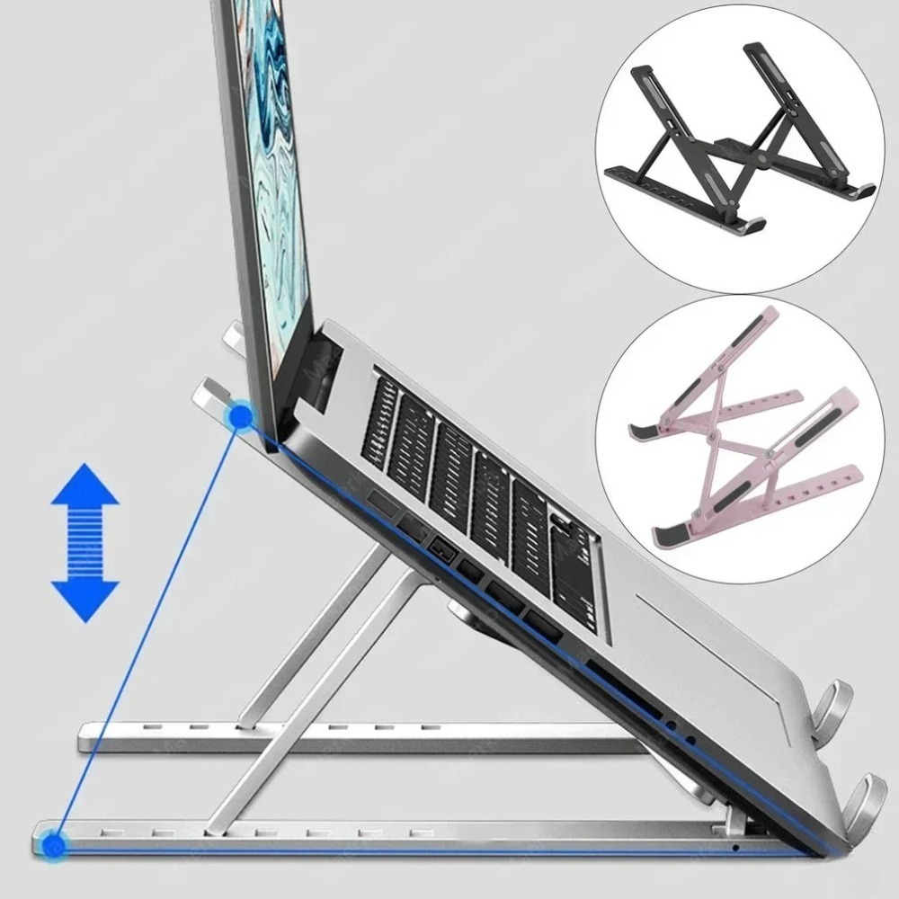 Best Tablet Accessories - ABS Material Foldable Laptop Stand Adjustable