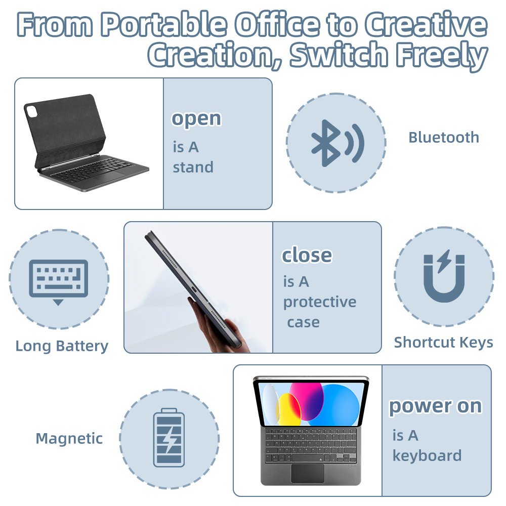2026 Magic Keyboard with Bluet - Tablet Accessories Case 리뷰 및 가격