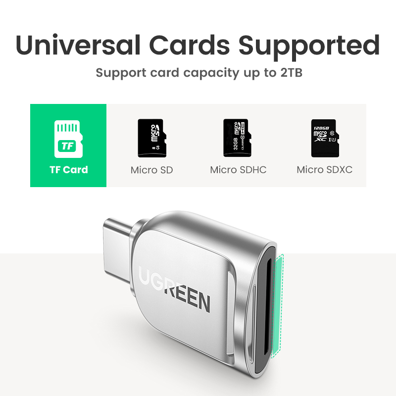 UGREEN Card Reader USB-C to Mi - Microsd Card Tablet 리뷰 및 가격