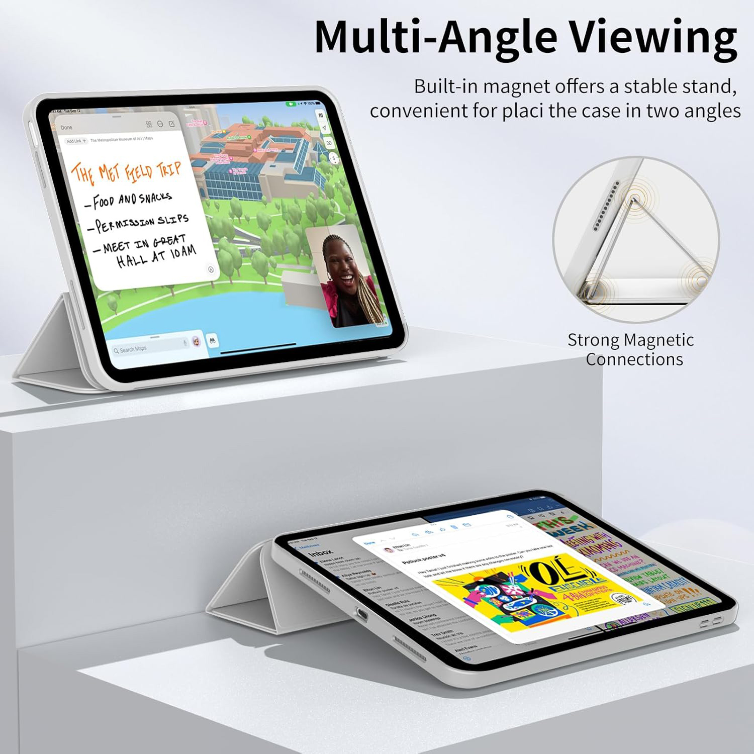 Tri-fold Flip Case For Samsung - Tablet Accessories Samsung 리뷰 및 가격