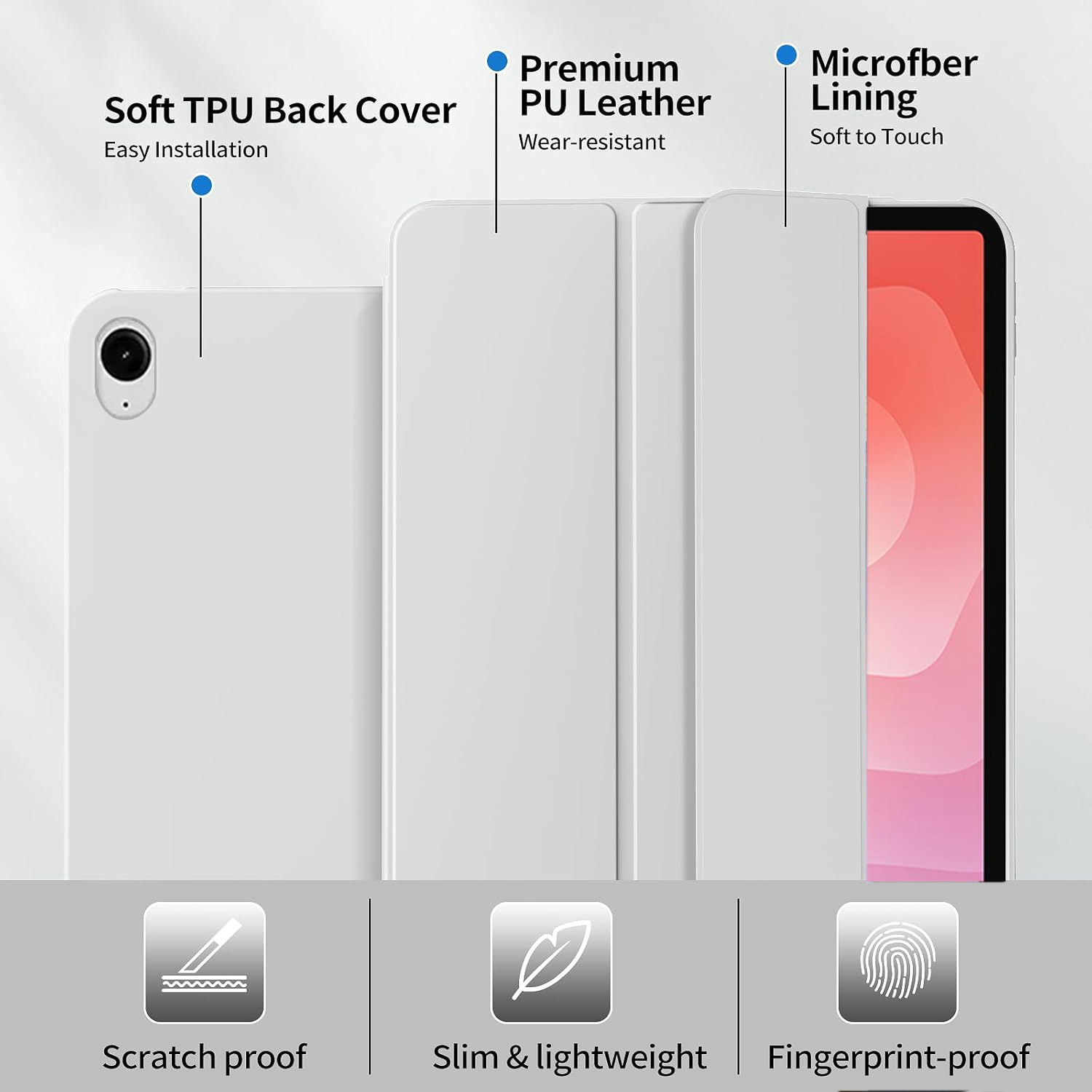 Tri-fold Flip Case For Samsung - Tablet Accessories Samsung 리뷰 및 가격
