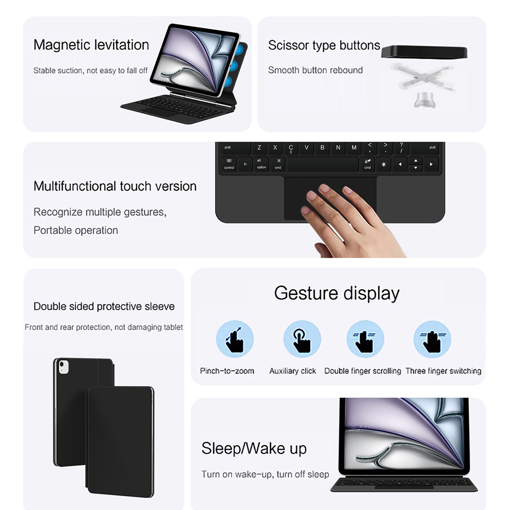 Magic Keyboard Case for iPad A - Ipad Cover Folio 리뷰 및 가격