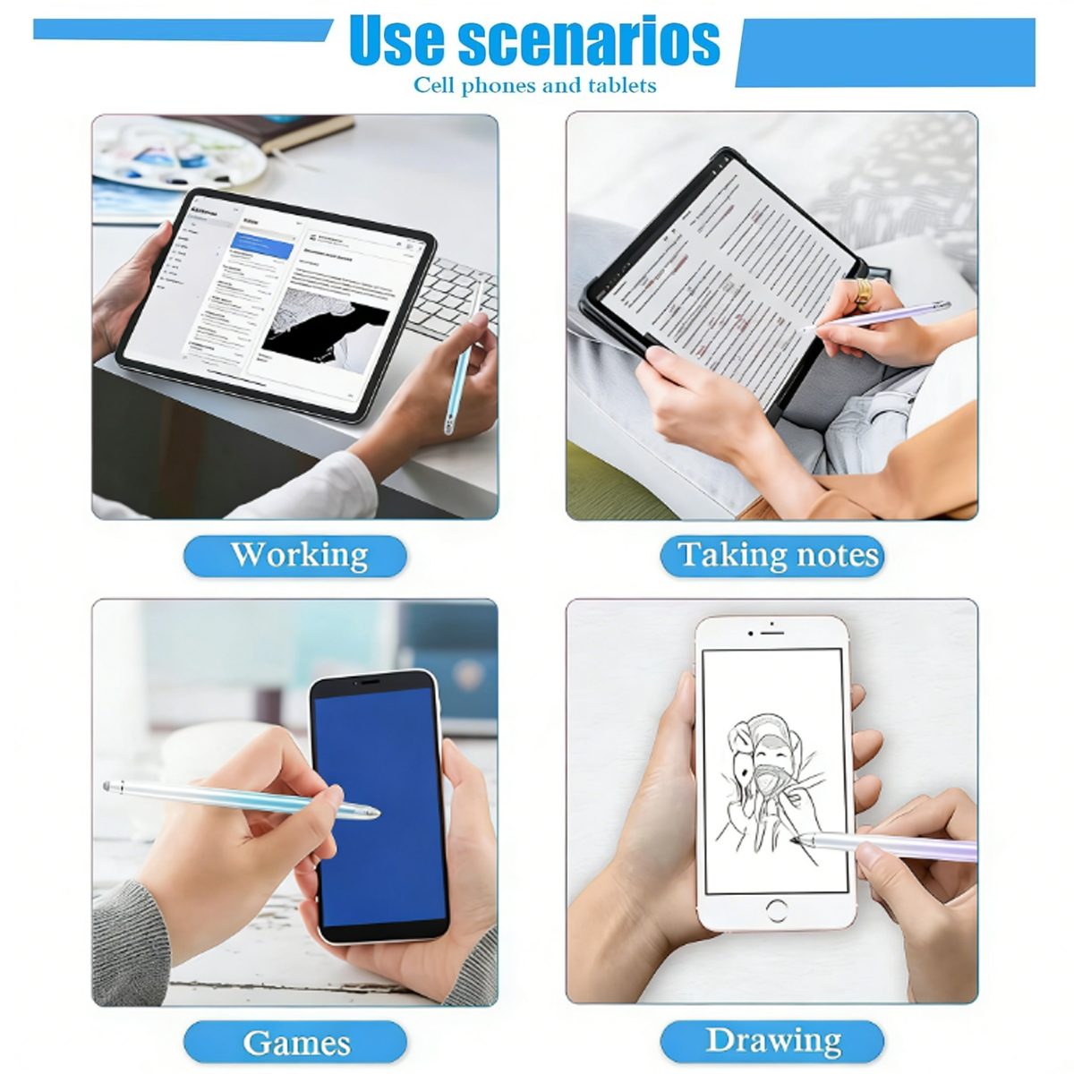 Graduated Color Silver Fiber T - Tablet Drawing Accessories 리뷰 및 가격