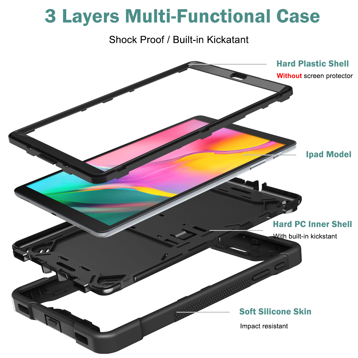 Heavy Duty Stand Case for Sams - Tablet Accessories Samsung 리뷰 및 가격