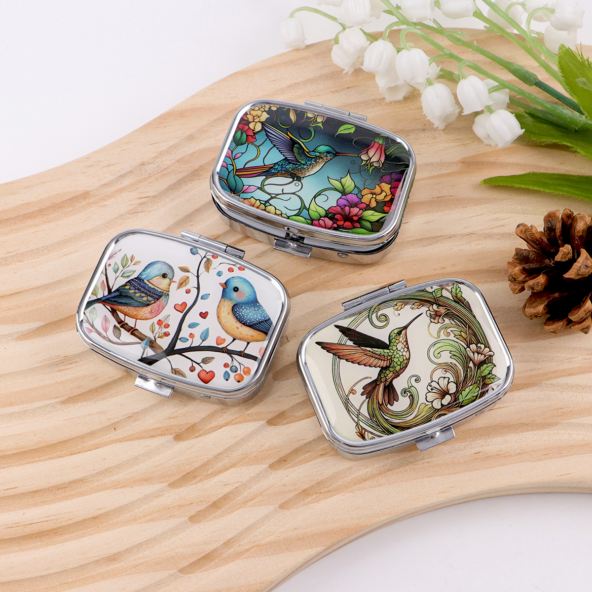 Cute Bird Cartoon Travel Pill  - Tablet Accessories Case 리뷰 및 가격