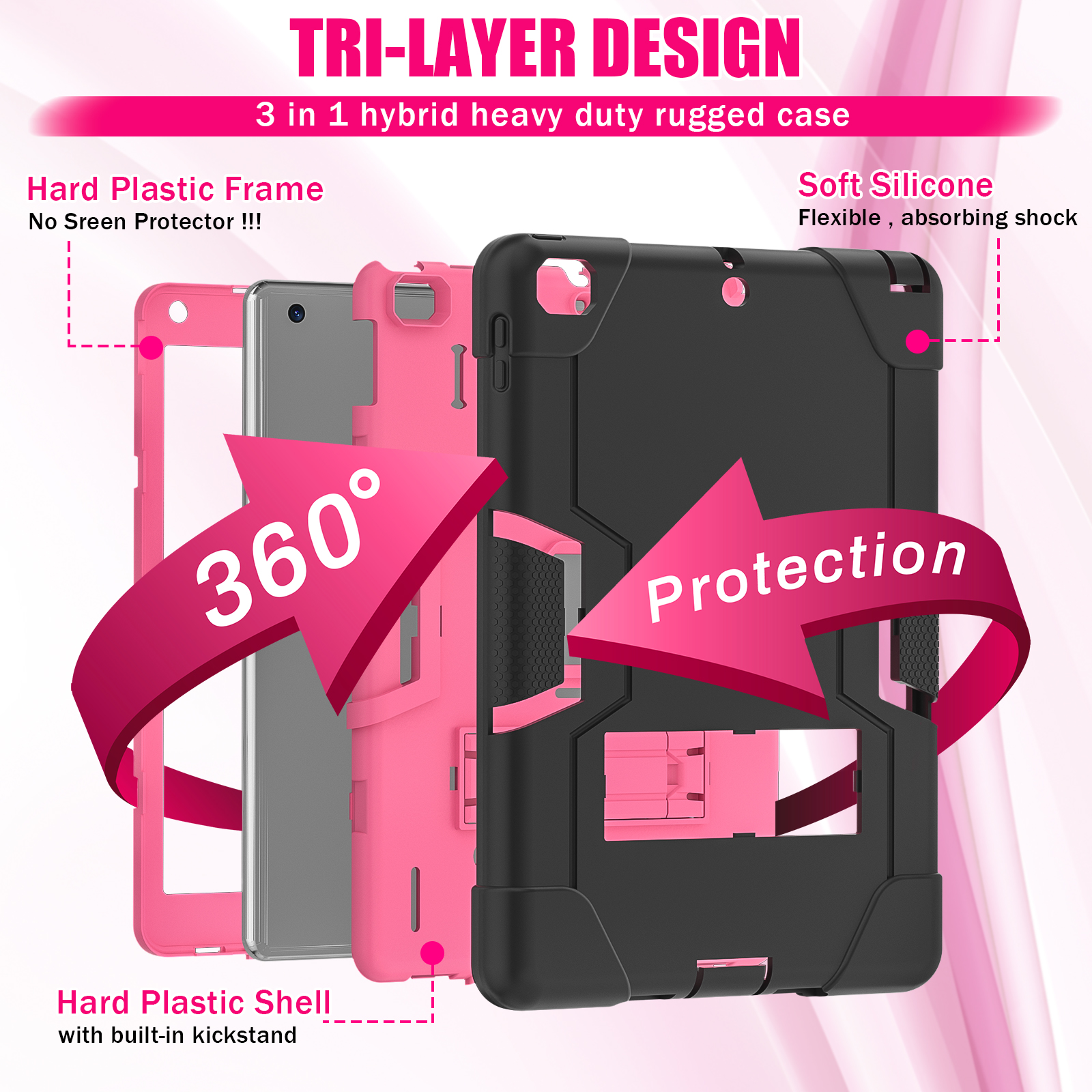 Rugged Case For New iPad 9.7 2 - Ipad Cover Folio 리뷰 및 가격
