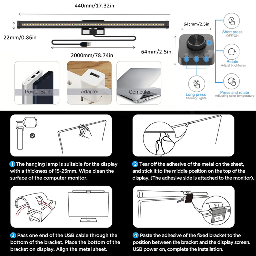 LED Eye-Care Desk Lamp Led Mon - Tablet Lap Desk 리뷰 및 가격